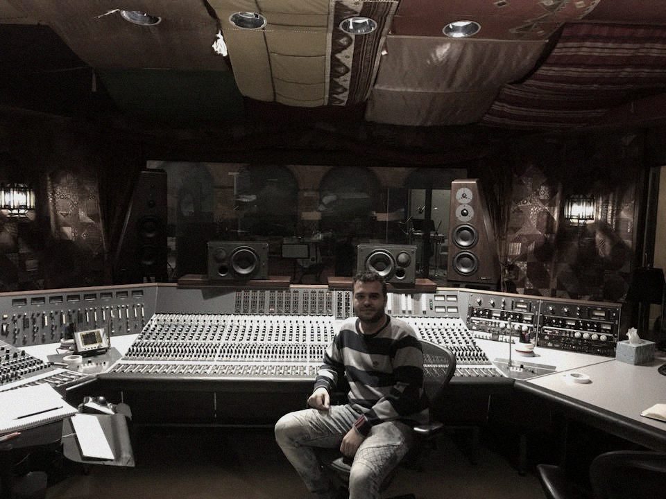 Valski at the mixing console